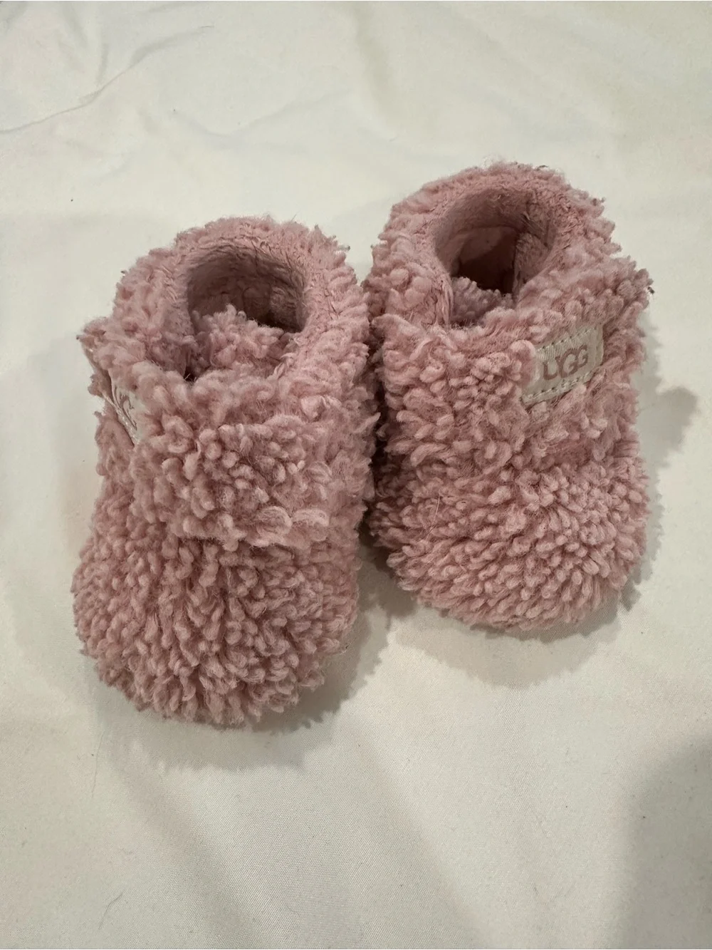 UGG Blush Pink Shearling Baby Booties